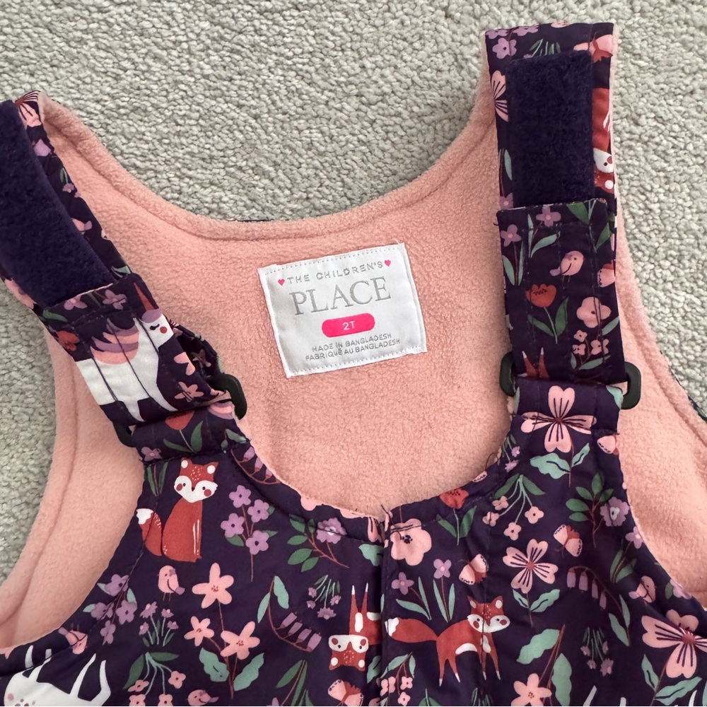 Children's Place Purple Pony Snowpants EUC 2T - Picture 4 of 4